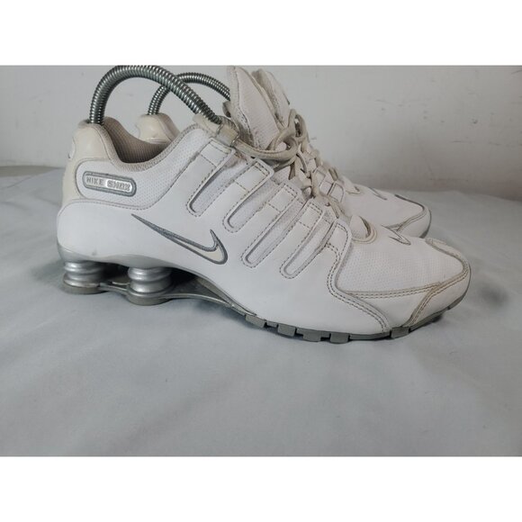 Nike Shox 366571-111 White Running Gym Shoes Women's Size US 8.5 - Picture 12 of 16